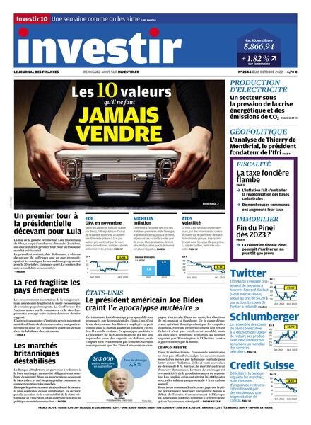 Investir – 8 Octobre 2022 Cover