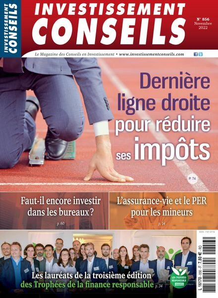 Investissement Conseils – Novembre 2022 Cover