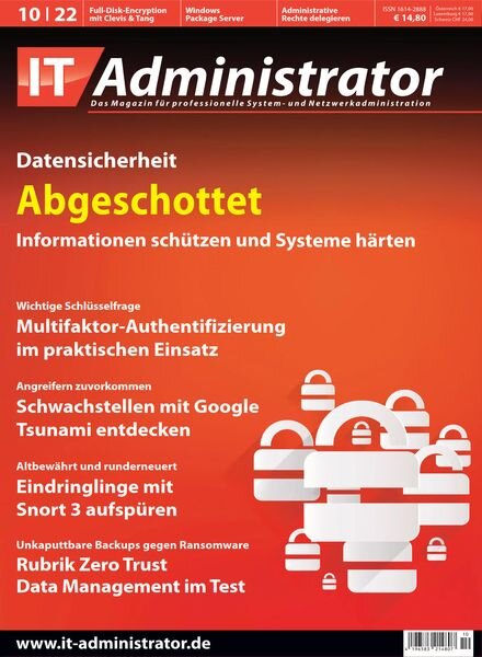 IT-Administrator – Oktober 2022 Cover