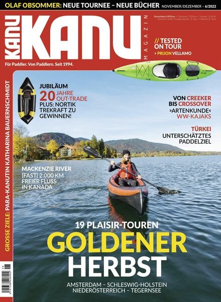 Kanu Magazin – November 2022 Cover