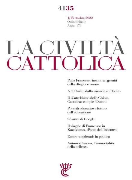 La Civilta Cattolica – 1-15 Ottobre 2022 Cover