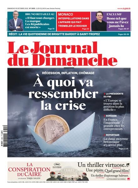 Le Journal du Dimanche – 30 octobre 2022 Cover