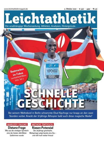 Leichtathletik – Oktober 2022 Cover