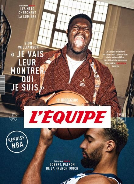 L’Equipe Magazine – 15 Octobre 2022 Cover