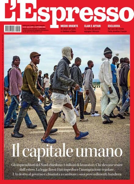 l’Espresso – 23 Ottobre 2022 Cover