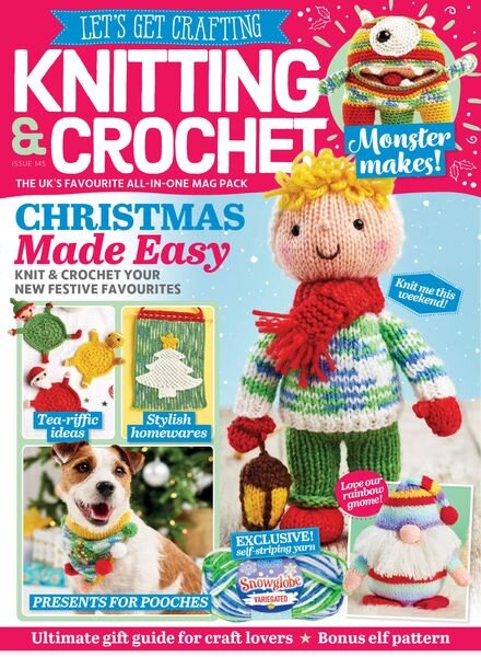 Let’s Get Crafting Knitting & Crochet – Issue 145 – September 2022 Cover