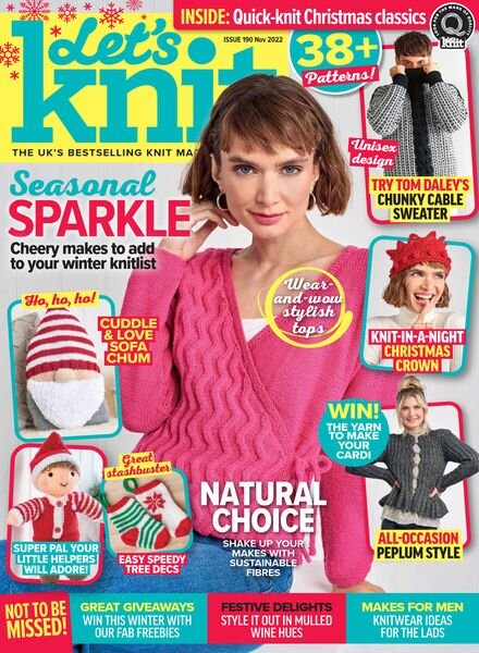 Let’s Knit – Issue 190 – November 2022 Cover