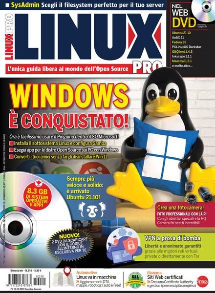 Linux Pro – Dicembre 2021 – Gennaio 2022 Cover
