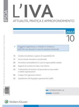 L’IVA – Ottobre 2022