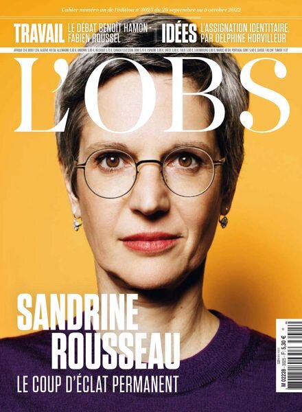L’Obs – 29 Septembre 2022 Cover
