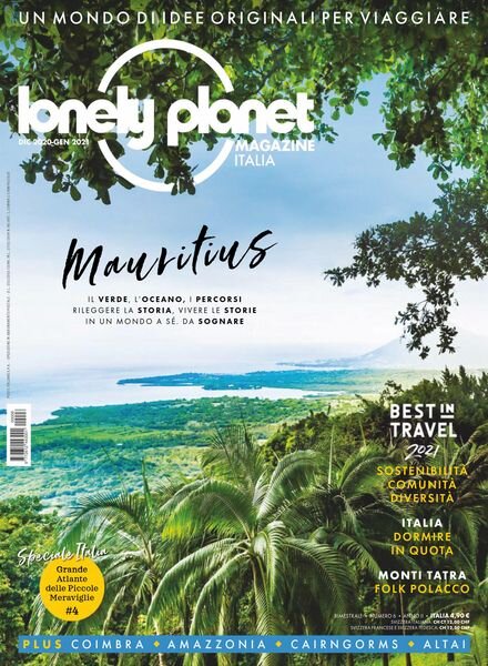 Lonely Planet Magazine Italia – Dicembre 2020 – Gennaio 2021 Cover