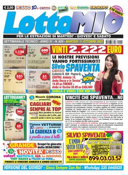 Lottomio – 11 Ottobre 2022 Cover