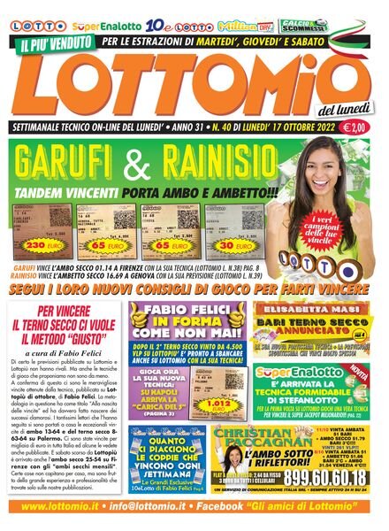 Lottomio – 17 Ottobre 2022 Cover