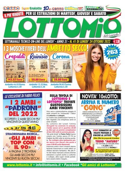 Lottomio – 24 Ottobre 2022 Cover