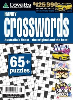 Lovatts Handy Crosswords – 23 October 2022