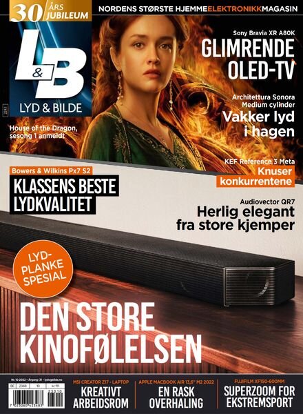 Lyd & Bilde – oktober 2022 Cover