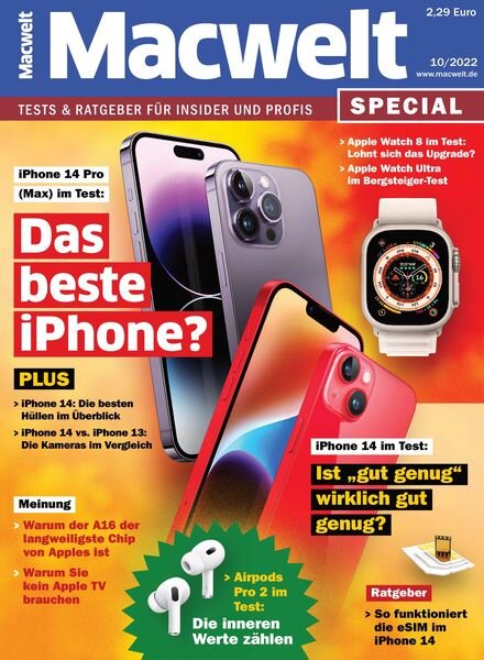 Macwelt Special – Oktober 2022 Cover