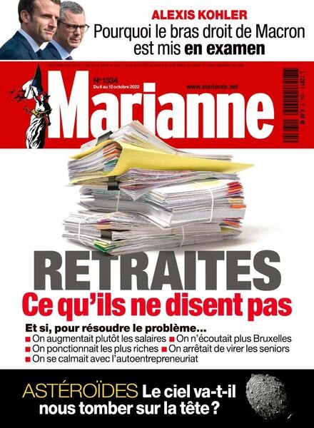 Marianne – 06 octobre 2022 Cover