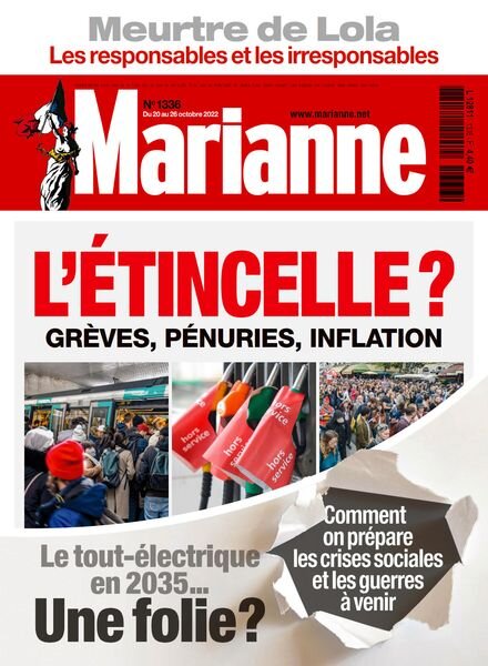 Marianne – 20 Octobre 2022 Cover