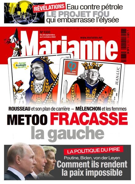 Marianne – 29 Septembre 2022 Cover