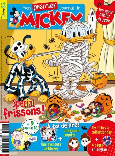 Mon Premier Journal de Mickey – Novembre 2022 Cover