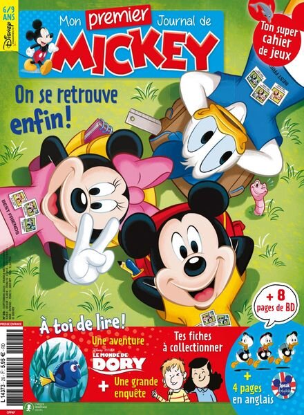 Mon Premier Journal de Mickey – Septembre 2022 Cover