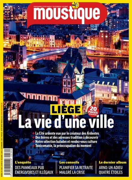 Moustique Magazine – 28 Septembre 2022 Cover