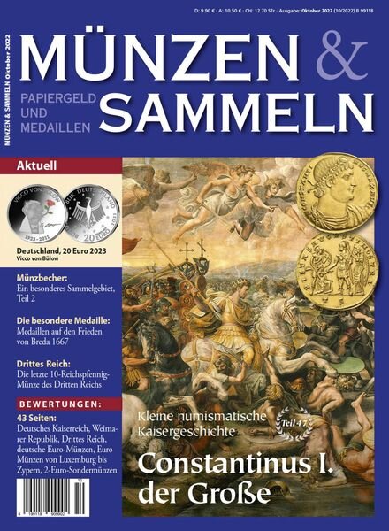Munzen & Sammeln – September 2022 Cover