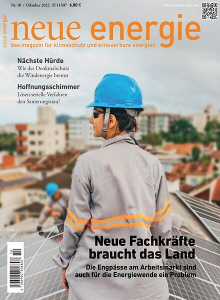 neue energie – Oktober 2022 Cover