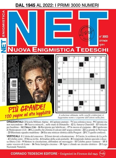 Nuova Enigmistica Tascabile – November 2022 Cover