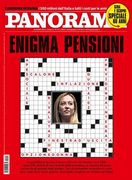 Panorama Italia – 26 Ottobre 2022 Cover