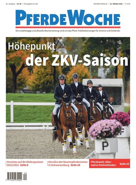 PferdeWoche – 12 Oktober 2022 Cover