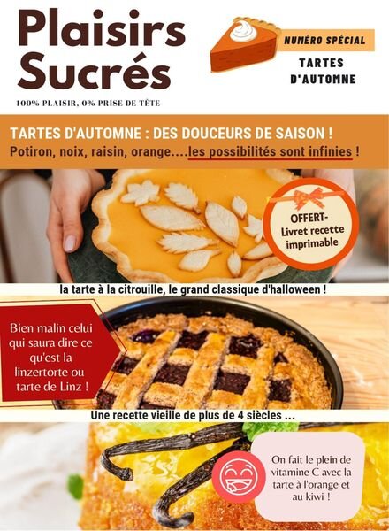 Plaisirs Sucres – octobre 2022 Cover