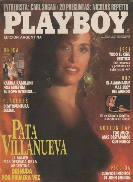 Playboy Argentina – December 1991 – January 1992 Cover