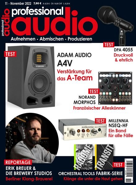 Professional Audio – November 2022 Cover