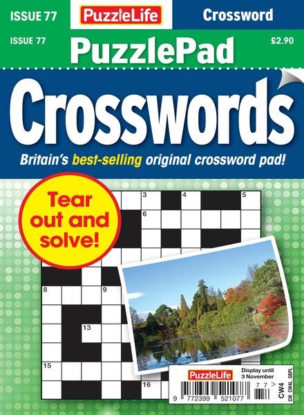 PuzzleLife PuzzlePad Crosswords – 06 October 2022 Cover