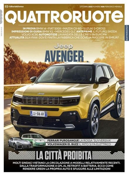 Quattroruote Italia – ottobre 2022 Cover