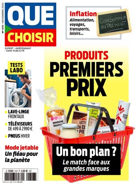 Que Choisir – Novembre 2022 Cover