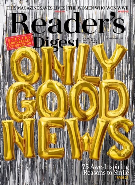 Reader’s Digest Canada – November 2022 Cover