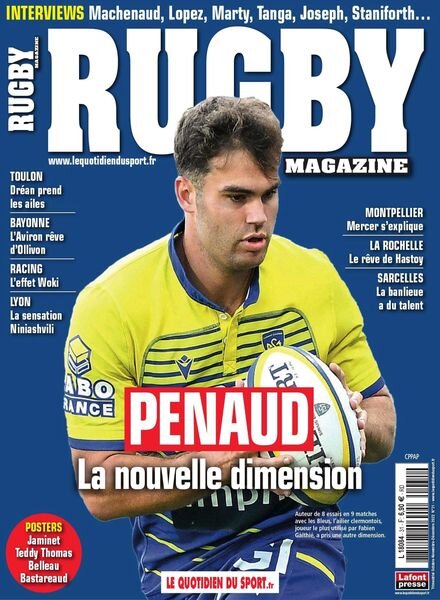 Rugby magazine – septembre 2022 Cover