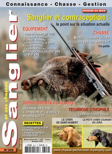 Sanglier et ses Chasses – Novembre 2022 Cover