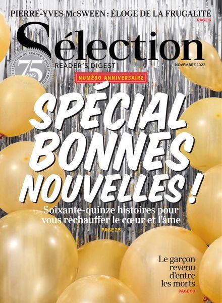 Selection du Reader’s Digest Canada – novembre 2022 Cover