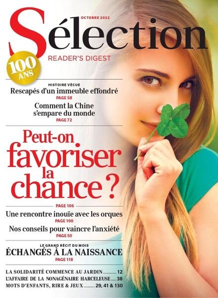 Selection Reader’s Digest France – 01 octobre 2022 Cover