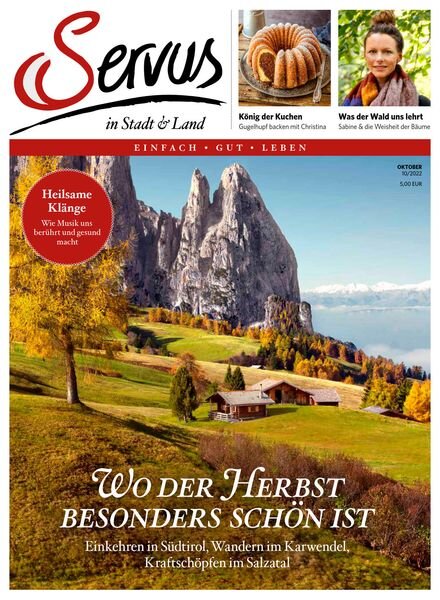 Servus Austria – Oktober 2022 Cover