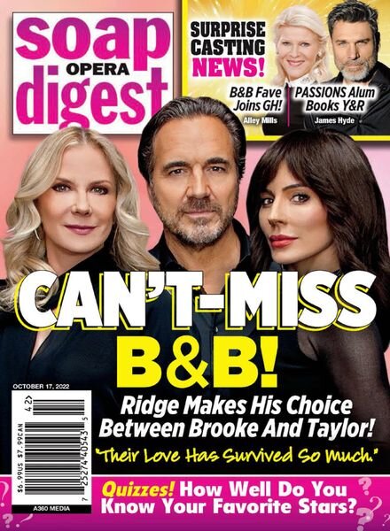 Soap Opera Digest – October 17 2022 Cover