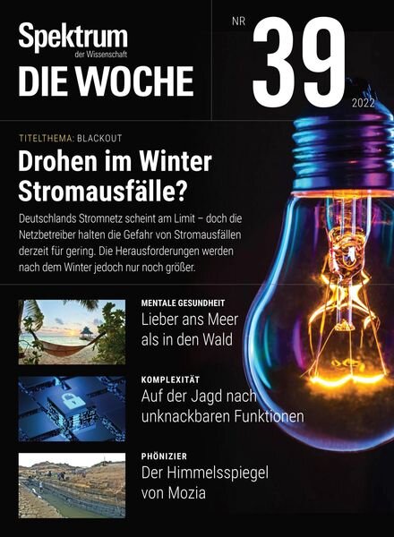 Spektrum – Die Woche – 29 September 2022 Cover