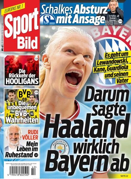 Sport Bild – 19 Oktober 2022 Cover