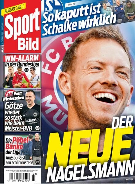 Sport Bild – 26 Oktober 2022 Cover