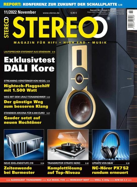 STEREO – November 2022 Cover