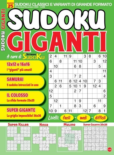 Sudoku Giganti – ottobre 2022 Cover